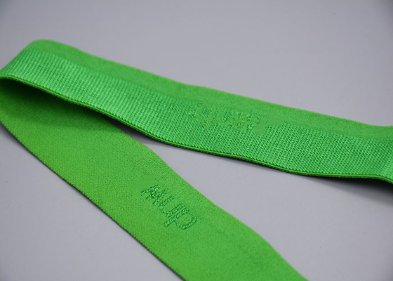 Doppelte mit Seiten versehene Jacquardwebstuhl-Logo Flat Elastic Cord For-Kleider fertigten besonders an