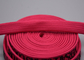 Kundenspezifisches 11mm Kleider-Polyester-umsponnenes Seil druckte kreisförmiges glänzendes Silikon-Logo