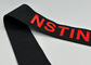 40mm schwarzes auswechselbares elastisches Druckband glatter Logo For Clothing