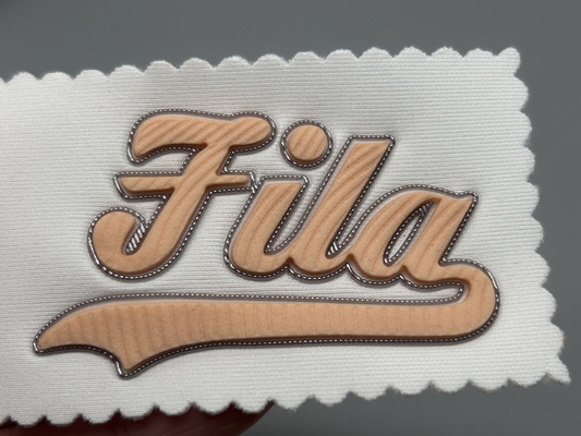 Personalisierte geprägte Stoffflecken Einheitliche individuelle Formgestaltung