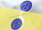 SGS OEKO hob 2D Wärmeübertragung Gummi-Logo Blue Color an