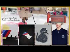 Ökofreundliche kundenspezifische Bekleidungsstücke mit Silikon-Logos