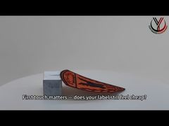 Maßgeschneiderte, geprägte Klettverschluss-Kleidungsetiketten, glänzend / mattes TPU-Logo