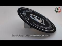 2mm Silber TPU Prägte OEKO Schwarz 3D Suede Label