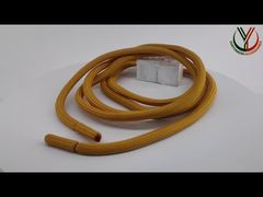 Kleidungsstücke 5mm runde Polyester-Kordel mit Metall- und Stoffenden