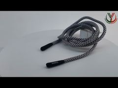 Silikonende L125cm Elastische Kordel Baumwollschnur für Kordelzugbeutel