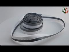 Wir stellen für Sie maßgeschneiderte reflektierende Paspelbänder vor, die in Kleidungsstücke eingenäht sind