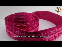 Ein genauerer Blick: ODM SGS Supreme Polyester Ribbon Roll Anti-Rutsch-Elastikband Rot und Weiß