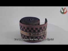 Ansicht Doppelseitiges Recyceltes Jacquard-Elastikband Custom 40mm Für Kleidungsstücke Demo