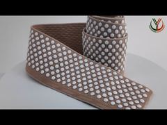 Wir stellen Ihnen das 3D-erhabene SGS-Silikon-Punkte-Anti-Rutsch-Gummiband für Kleidung vor