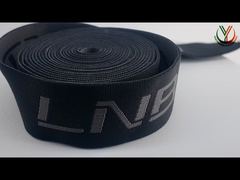Einführung Breite doppelseitige Logo Jacquard Elastisches Band für Bekleidung Custom 40mm für Sie