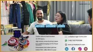 Maßgeschneiderte Silikon-Aufhängeetiketten für Kleidung