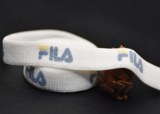 1cm 100% Baumwollunterwäsche-elastisches Band-Gewohnheit druckte waschbares