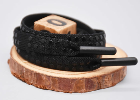 Flache kundenspezifische Polyester-Zugschnur-Schnur Drucksilikon Dots For Garments