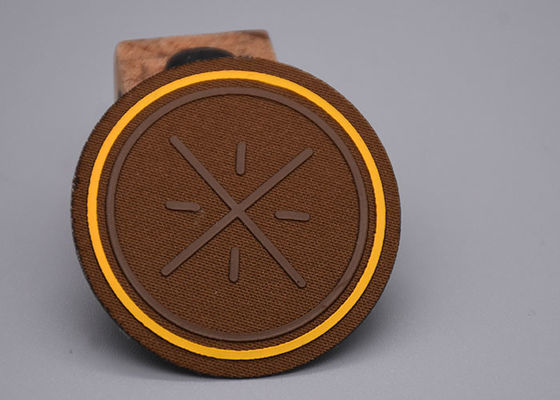 2D angehobenes Silikon-Logo Heat Transfer Clothing Labels-Gewebe