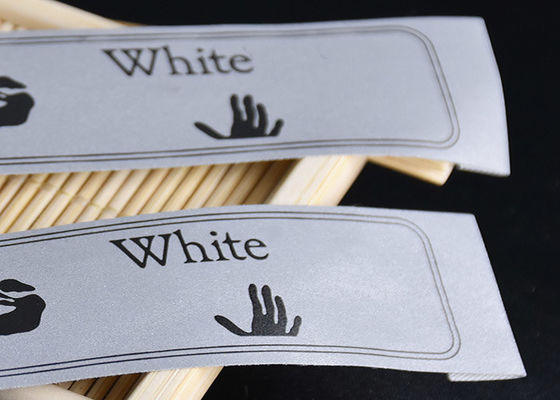 Kleidung kundenspezifisches 3M Reflective Labels Printed mit schwarzem Tinten-Logo