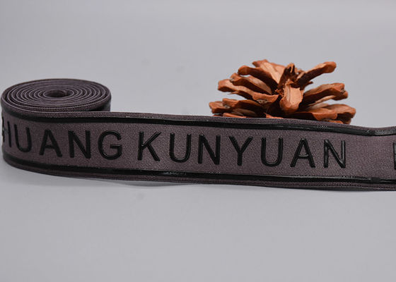 Kleider benutzen nicht Beleg-Gummiband-Band mit Gewohnheit glänzendem Silikondrucklogo