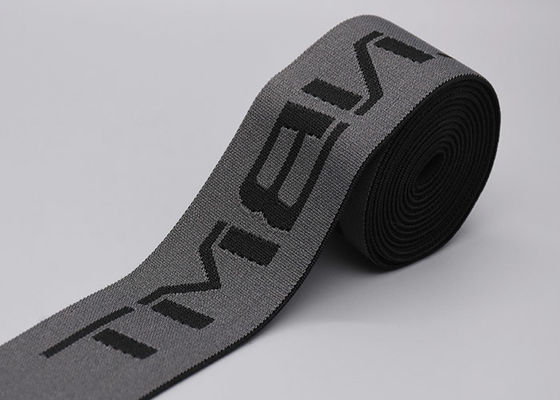 Breite doppelte mit Seiten versehene Logo Jacquard Elastic Band For-Kleidergewohnheit 40mm