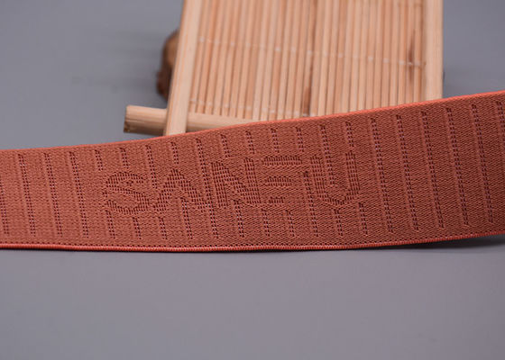 25mm aufbereitetes Jacquardwebstuhl-Gummiband mit Simplex für Kleid