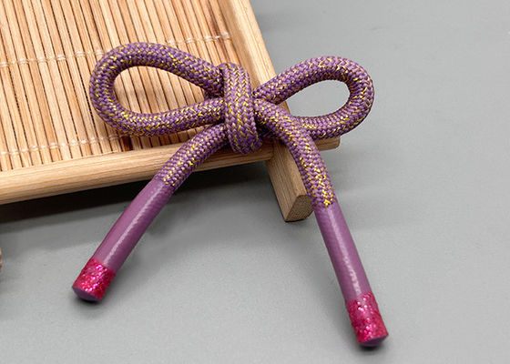 Schneiden Druck Logo Elastiziertes Ziehseil mit Silikon Ende Durch Drucktechniken